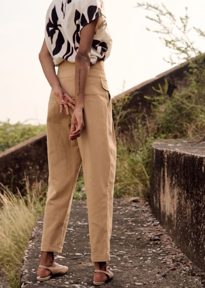 A Model Wearing White Pure Cotton Lavella Maxi Dress curated by Only Ethikal