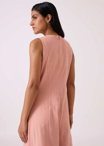 Vronsky Pink Handwoven Jumpsuit