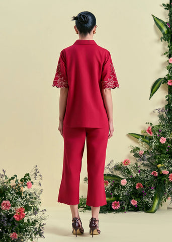 Red Amara Co-Ord Set