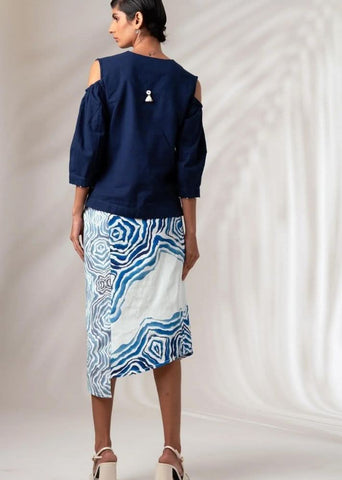 A Model Wearing Multicolor Cotton Twill Mia Co-Ord Set, curated by Only Ethikal