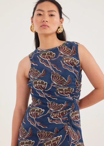 Iris Muslin Silk Dress