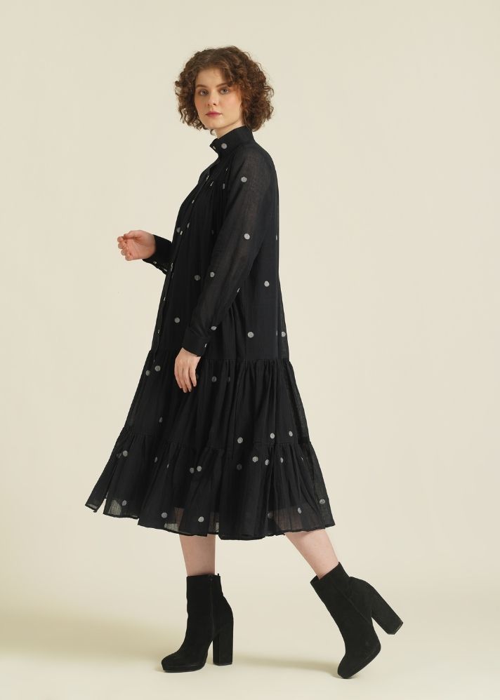 A Model Wearing Blue Pure Cotton Royale IV, curated by Only Ethikal