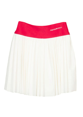 Lively Fushia & White Flow Skirt