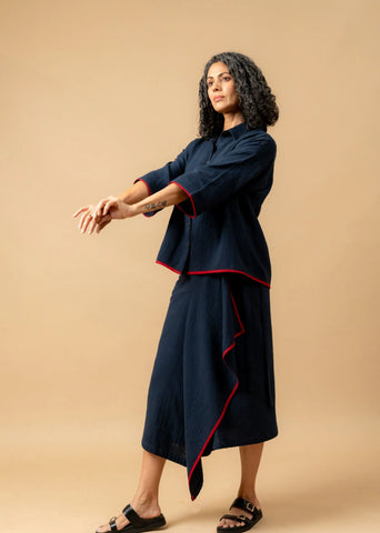 Shirin Blue Organic Cotton Skirt