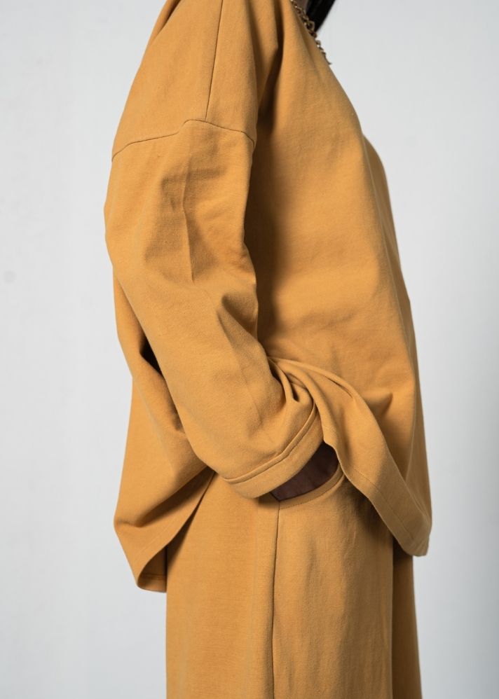The Dawn Organic Cotton Knit Rib Full Sleeve Top - onlyethikal
