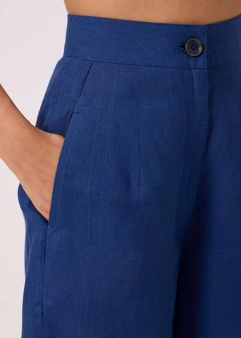 Aldous Blue Linen Pants