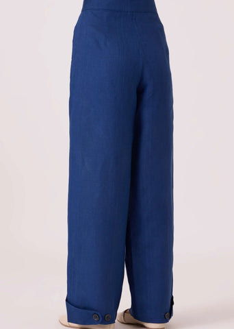 Aldous Blue Linen Pants