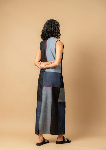 Abby Denim Patch Skirt