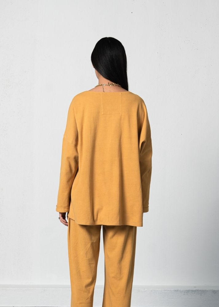 The Dawn Organic Cotton Knit Rib Full Sleeve Top - onlyethikal