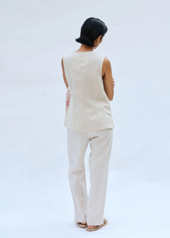 The Misty Linen Waistcoat
