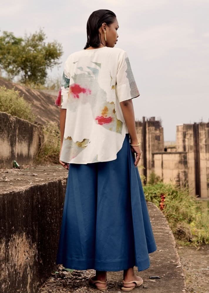 A Model Wearing Multicolor,Pure Cotton Cardinal Shirt,curated by Only Ethikal