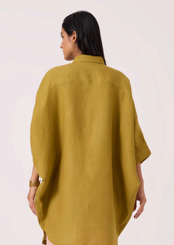 Perico Olive Linen Shirt