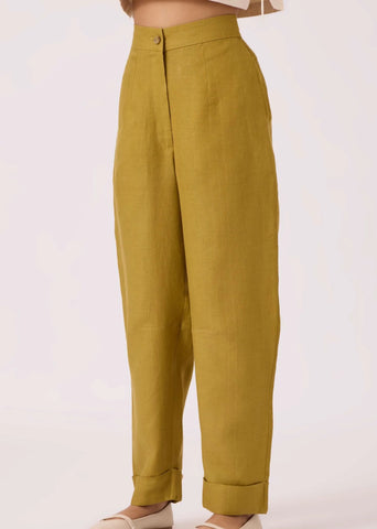 Pip Olive Linen Pants