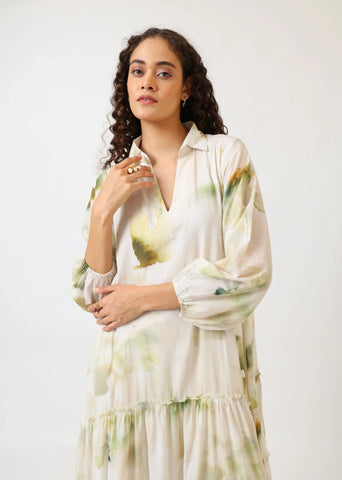 Verdant Bloom Tiered Dress | Mom & Me Duo Set