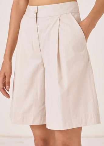 Tswalu Ecru Cotton Shorts