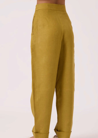 Pip Olive Linen Pants