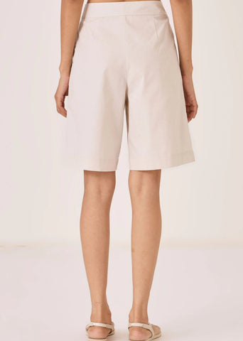 Tswalu Ecru Cotton Shorts