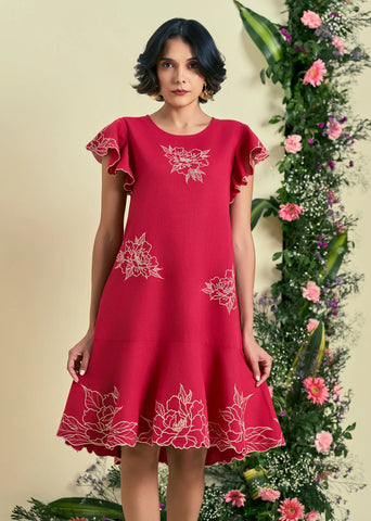 Red Serene Dress