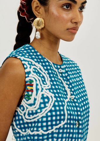 Soro Check Waistcoat