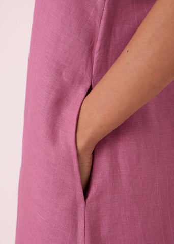 Amaran Lilac Linen Maxi Dress