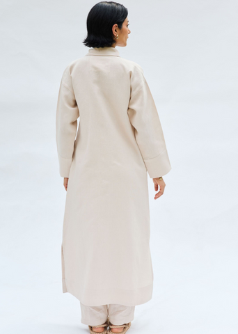 Breezy Tide Linen Kurta