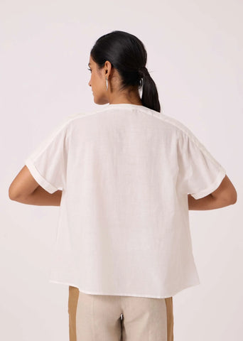 Garcia Handwoven Embroidered Top