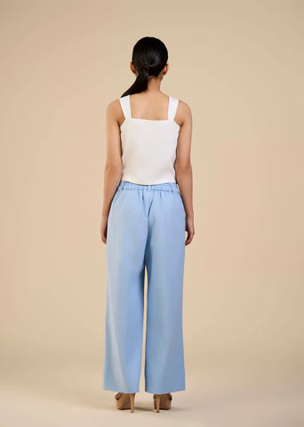 Dewdrop Camisole In White Linen