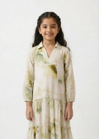 Verdant Bloom Tiered Dress | Mom & Me Duo Set