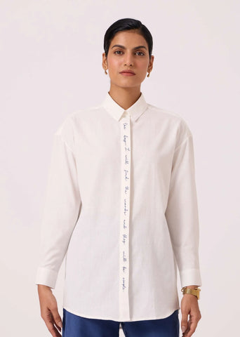 Kerouac Handwoven Embroidered Shirt