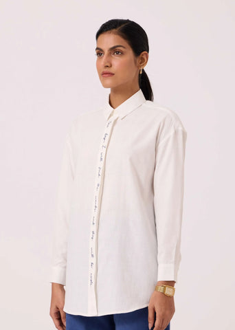 Kerouac Handwoven Embroidered Shirt