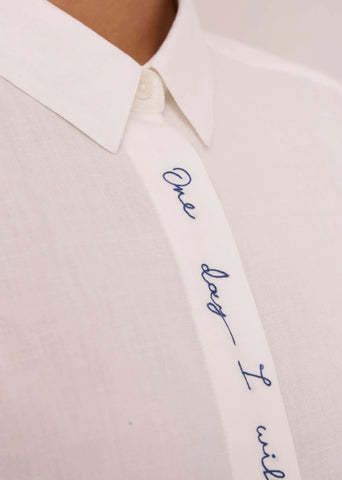 Kerouac Handwoven Embroidered Shirt