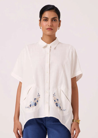 Sibyl Handwoven Embroidered Shirt