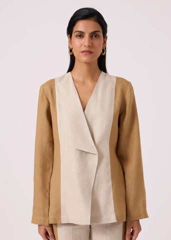 Dimtri Linen Panelled Jacket