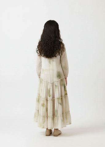 Verdant Bloom Tiered Dress | Mom & Me Duo Set