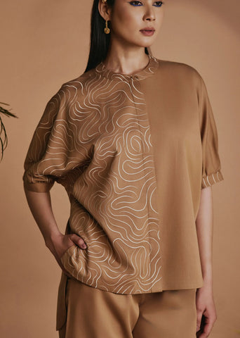 Origani Brown Mirage Co-Ord Set