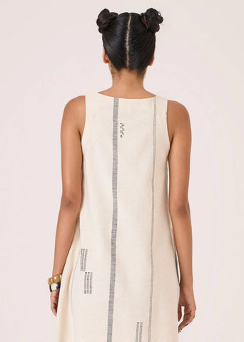 Nalaka Handwoven Cotton Shift Dress