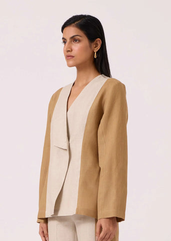 Dimtri Linen Panelled Jacket