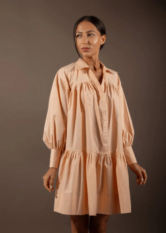 Lei Dress In Organic Cotton Poplin