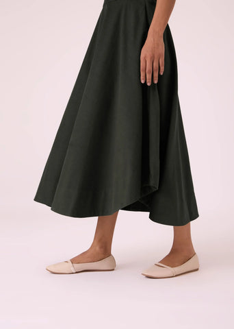 Boga Green Corduroy Skirt
