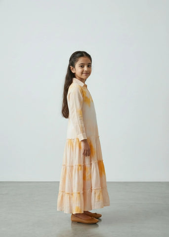Blush Bloom Mini Tiered Dress