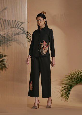Origani Black Leopard Co-Ord Set
