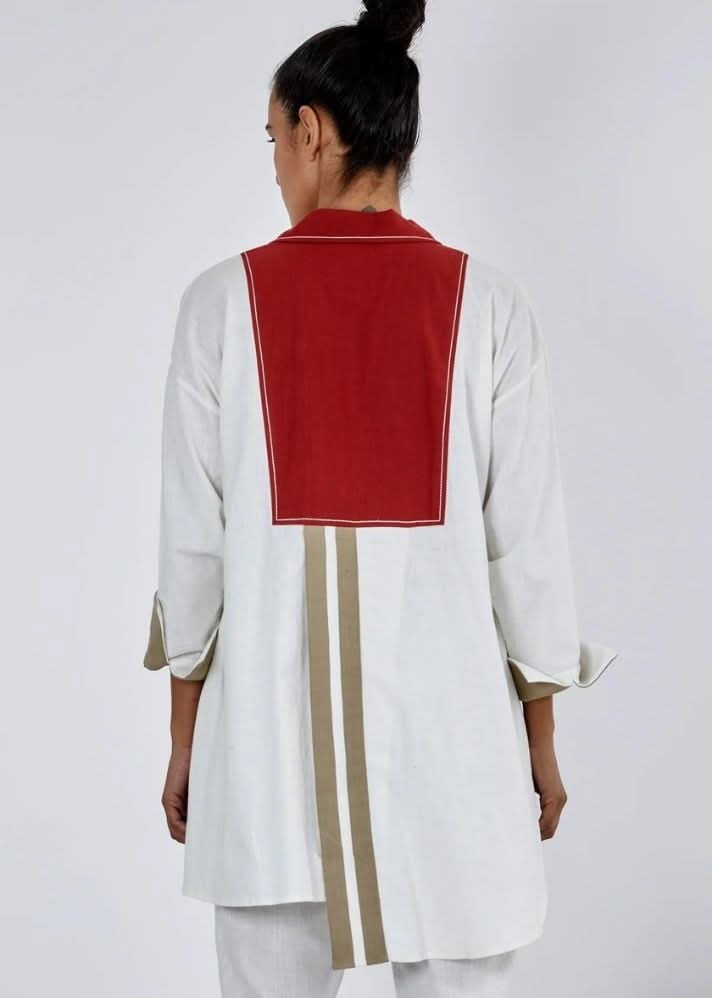 A Model Wearing Multicolor Pure Cotton Taya Multi Co-Ord Set, curated by Only Ethikal