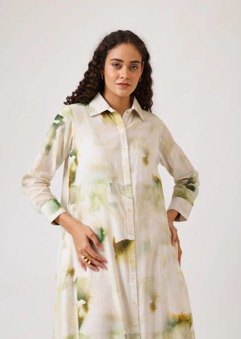 Verdant Ease Shirt Dress | Mom & Me Duo Set