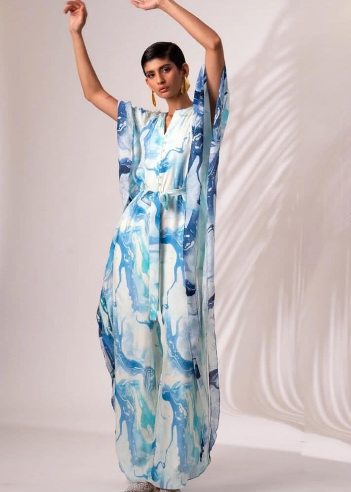 A Model Wearing Multicolor Modal Silk Dakota Jumpsuit, curated by Only Ethikal