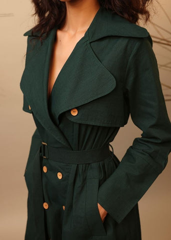 Roots Trench Dress