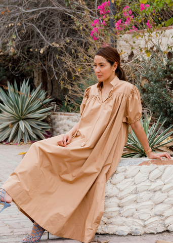 Ayanna Dress In Organic Cotton Poplin