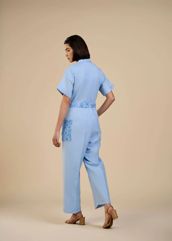 Ice Blue Jumpsuit
