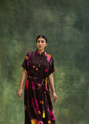 Zora Brown Dress