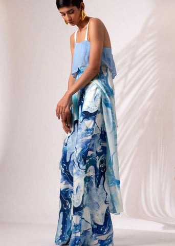 A Model Wearing Multicolor Handloom Cotton Alaya Co-Ord Set, curated by Only Ethikal
