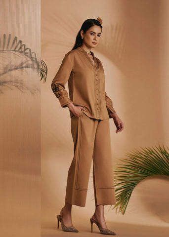 Origani Brown Lilly Co-Ord Set